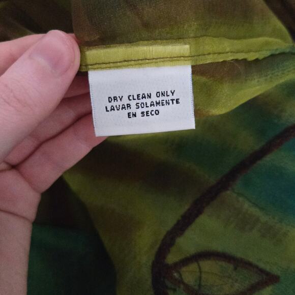 Vtg Units Womens Beaded Embroidered Button Up XL Artsy Cottagecore Fairy Nature - Picture 6 of 8